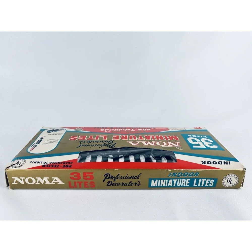 Vintage Noma Professional Decorator's Indoor Miniature Lites Christmas Lights